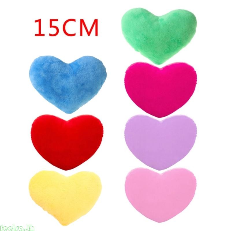 Feela 15 ซม.รูปหัวใจตกแต่งโยนหมอน PP Cotton Soft สําหรับสร้างสรรค์สําหรับตุ๊กตา Lo