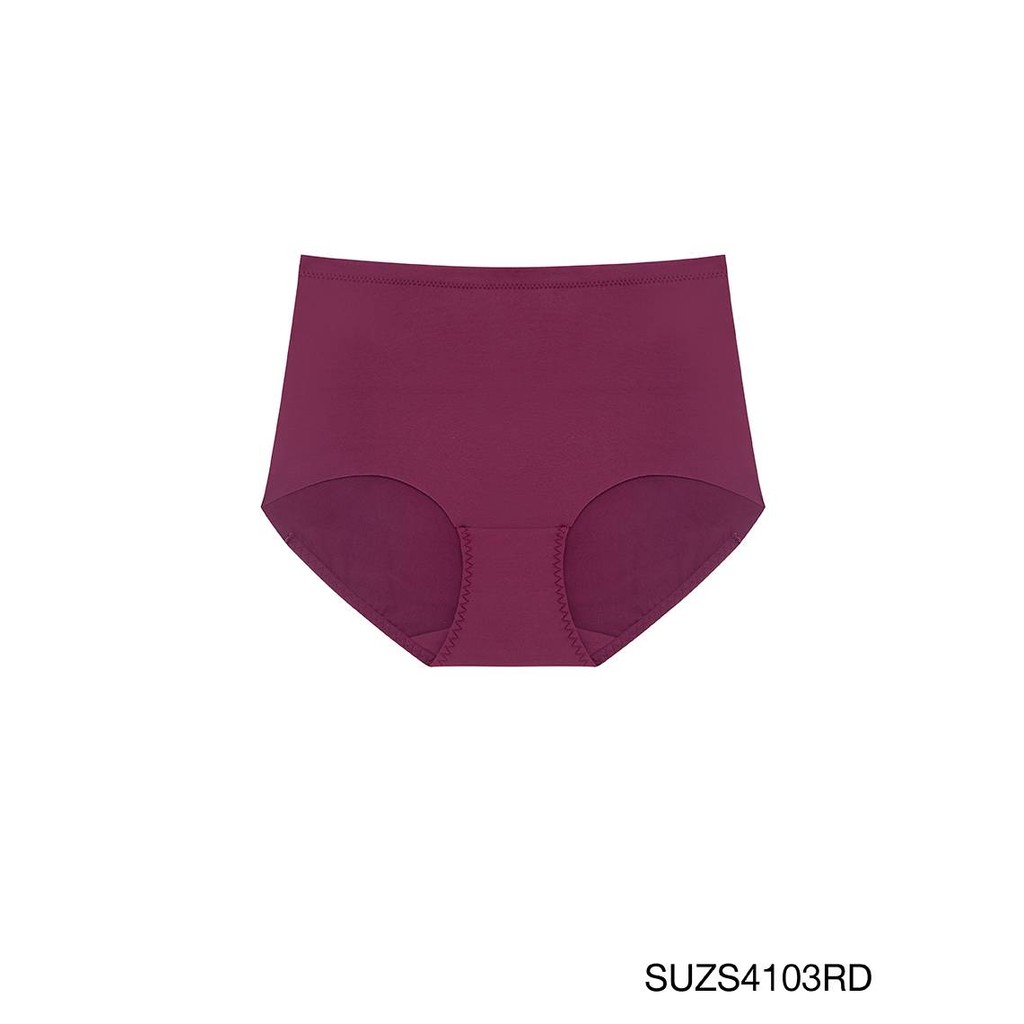 SABINA Semi-Seamless กางเกงในทรงเอวสูงปานกลาง รหัส SUZS4103RD สีแดงเข้ม