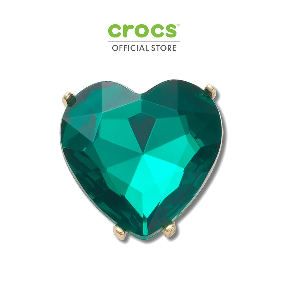 CROCS ตัวติดรองเท้า JIBBITZ™ EMERALD HEART GEM รุ่น 10014198