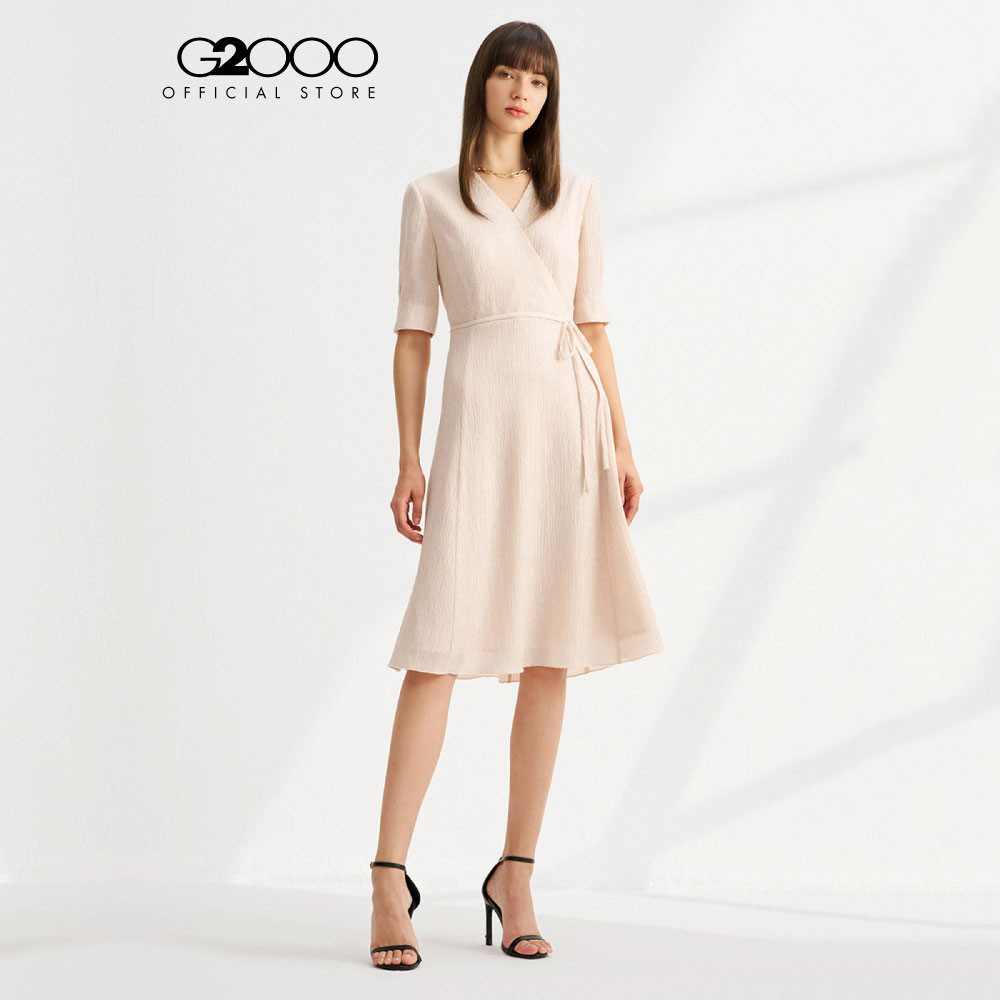 G2000 เดรสสำหรับผู้หญิง ทรง Fit & Flare Shape รุ่น 4123724662 LIGHT BROWN