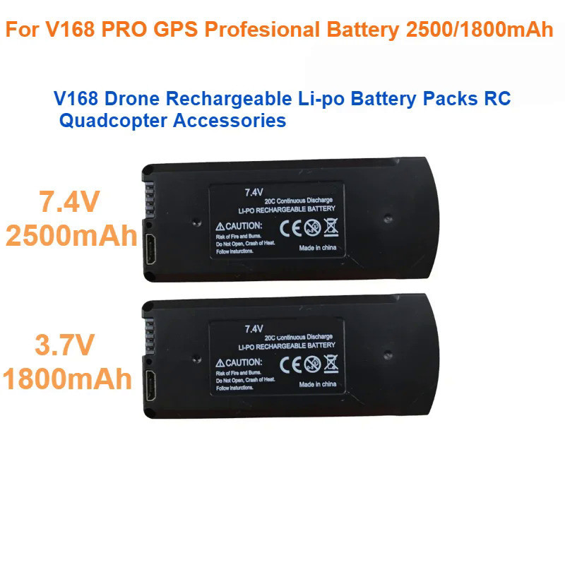 Drone Rechargeable Li-po Battery Packs RC Quadcopter Accessories Drones For V168 PRO GPS Profesional