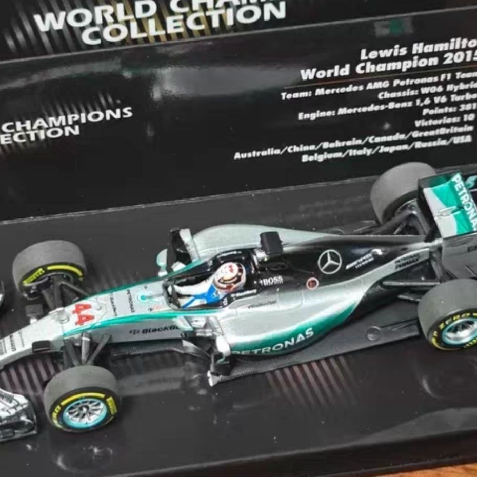 Mini Cut MINICHAMPS 1/43 2015 WDC Mercedes-Benz AMG F1 W06 44 #Hamilton
