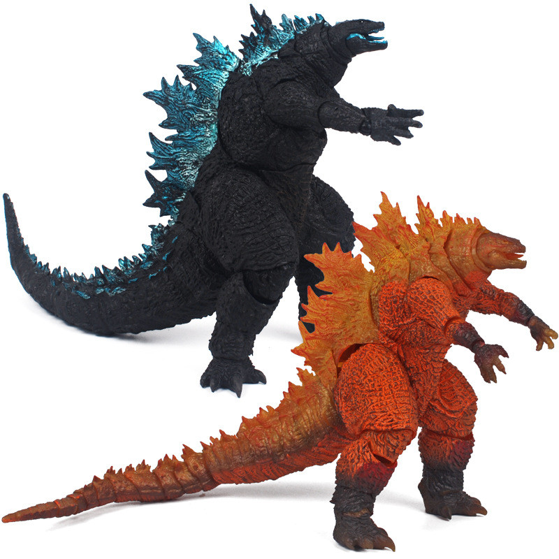 Blue Back Godzilla vs. KingKong Godzilla โมเดลของเล่นที่เคลื่อนย้ายได้หลายข้อพร้อมเอฟเฟกต์พิเศษ