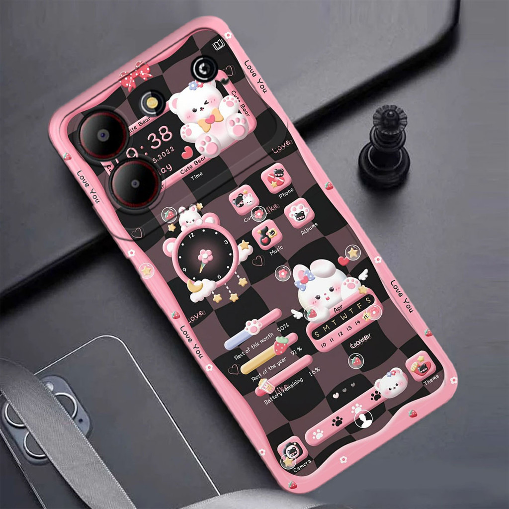 HP ZTE BLADE A54 Softcase - วัสดุยางยืดหยุ่น - Cool Motif - ซิลิโคนยืดหยุ่น - เคส ZTE BLADE A54 - เค