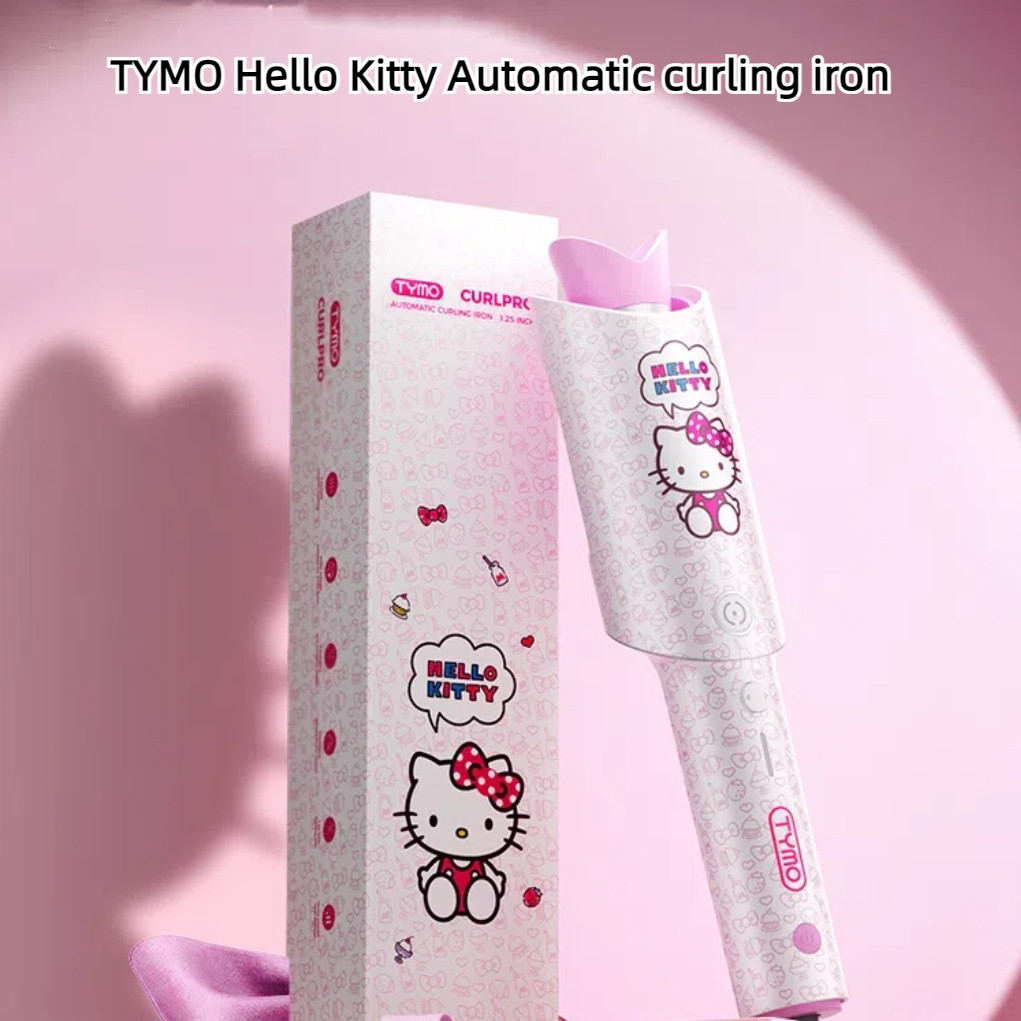 Tymo Hello Kitty เตารีดดัดผมอัตโนมัติป้องกันการลวก Anti-winding ไอออนลบคลื่นลูกใหญ่