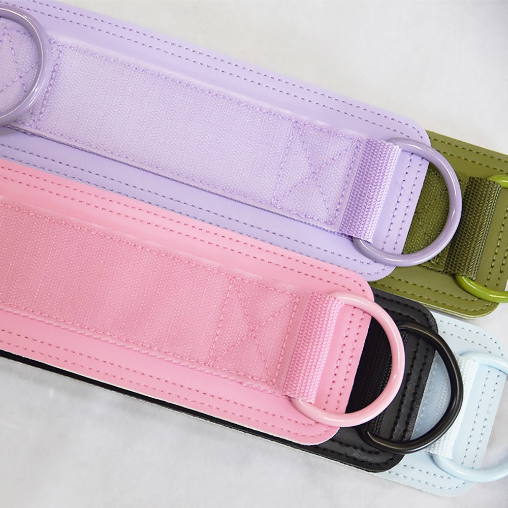 1 ชิ้น ใหม่ สายรัดข้อเท้า เบาะคู่ D-ring ปรับได้ สายรัดข้อเท้า ขา ฝึก รองรับ กีฬา Strength Ankle Strap - รูปที่ 2