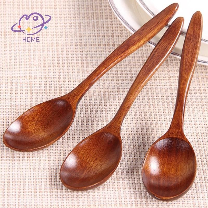 [mayhome] 18 ซม.ช้อนไม้ไม้ไผ่อุปกรณ์ทําอาหารกาแฟครัวช้อนชา Tablew {TH}