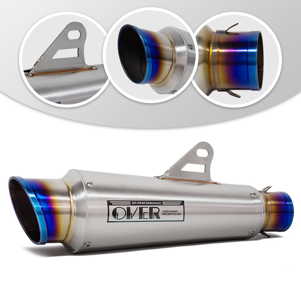 รถจักรยานยนต์ท่อไอเสียด้านหน้าท่อกว่า 51 มม.หนี Moto สําหรับ YAMAHA R3 MT07 KAWASAKI Z900 Z400 CFMOT