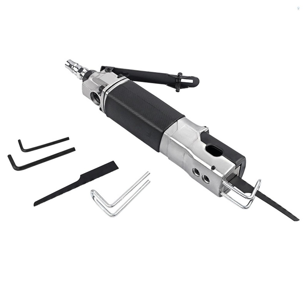 เลื่อยลูกสูบลม 90PSI 9000BPM เลื่อยลูกสูบมือถือเลื่อยโลหะ Heavy Duty อลูมิเนียม Saber Saw สําหรับอลู