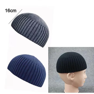 CITRINEX หมวกถัก,Brimless สีทึบVINTAGEโดมหมวก,Hip-Hopเส้นด้ายหยาบยืดหยุ่นอุ่นBonnet Beaniesฤดูหนาว