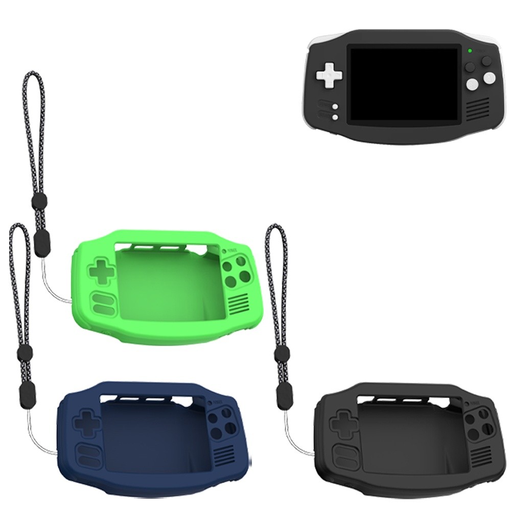 เคสซิลิโคน เข้ากันได้กับ Anbernic RG34XX, ป้องกันรอยขีดข่วน, ซักได้, ฝาครอบป้องกันกันกระแทกสําหรับคอ