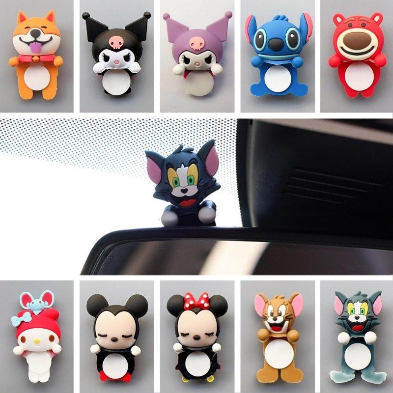 รถจักรยานยนต์ตกแต่งจี้รถจักรยานยนต์กระจกตุ๊กตาตุ๊กตาอุปกรณ์เสริมขนาดเล็กรถยนต์ไฟฟ้าตกแต่ง