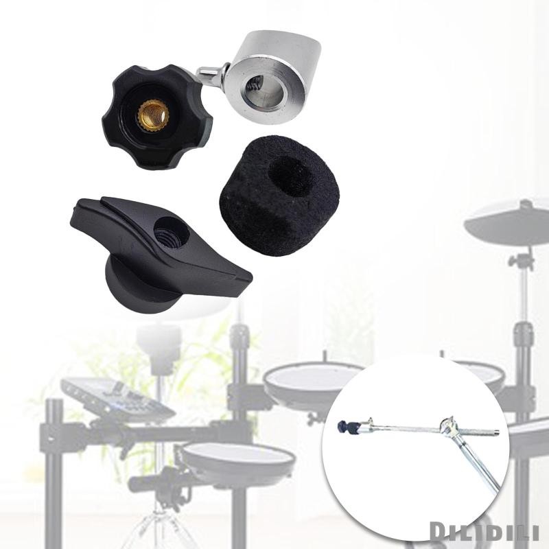 [Dilidili] 4x Drum และ Cymbal Stand Fixing Set ฮาร์ดแวร์ Cymbals Mount Kit สําหรับ CY Series