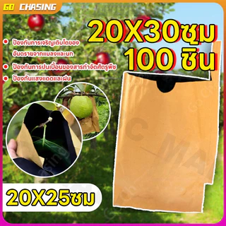 ถุงห่อฝรั่ง 20x30 ซ.ม ที่ห่อฝรั่ง ถุงห่อผลไม้ 2 ชั้น กันน้ำ ถุงใส่ผลไม้ ห่อฝรั่ง ถุงกันแมลง กันน้ำ กันแมลงและนก