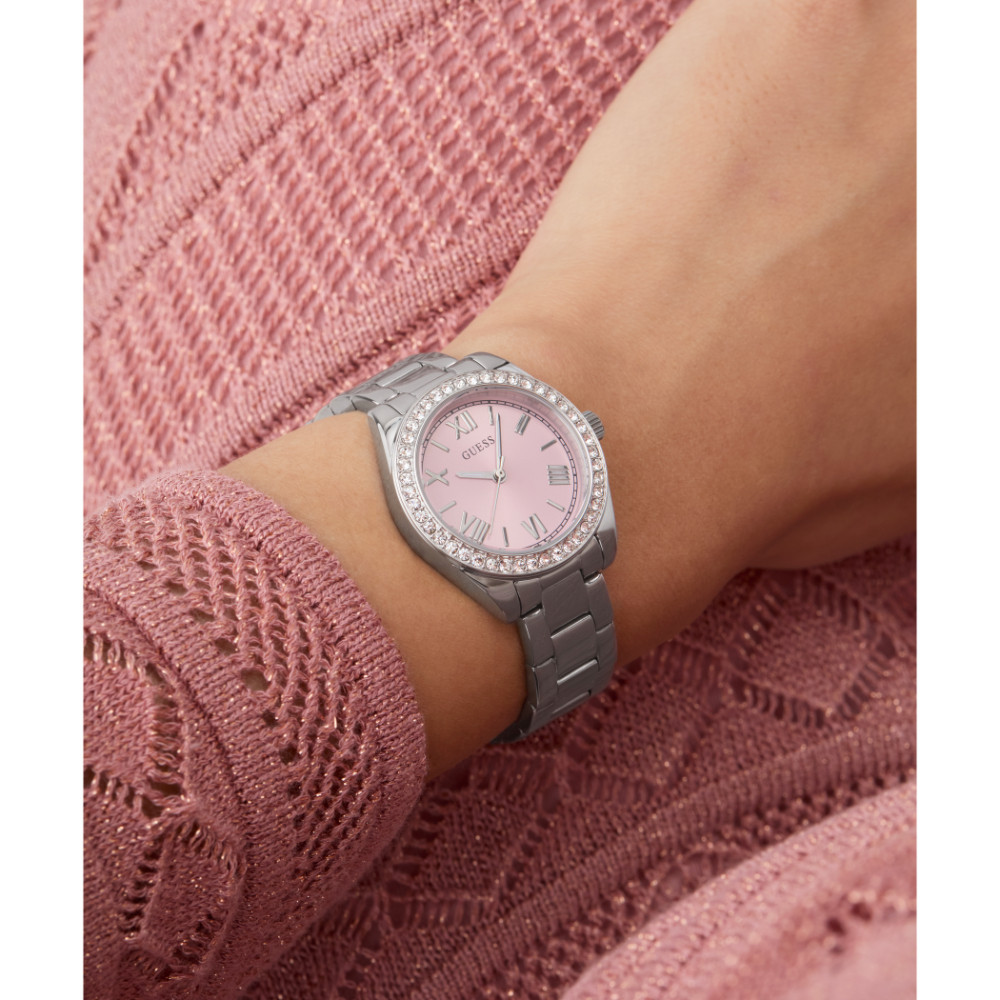 GUESS นาฬิกาข้อมือรุ่น MINI LUNA GW0841L4 สีเงิน