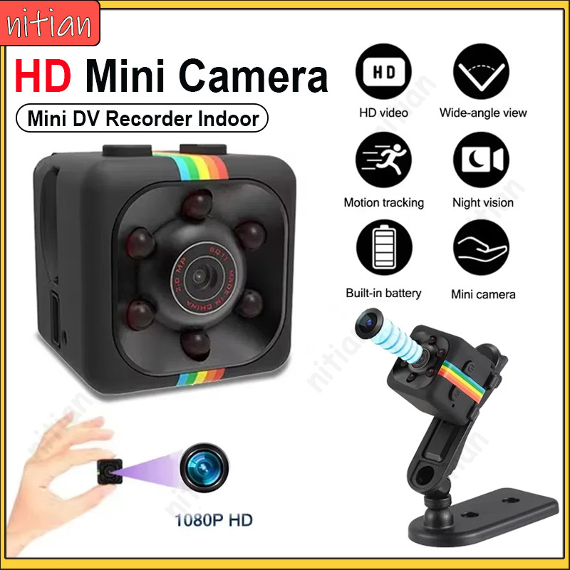 กล้องจิ๋ว HD 1080P กล้อง IP กล้องรักษาความปลอดภัยบ้าน Night Vision การเฝ้าระวังไร้สายมินิกลางแจ้งขี่จักรยานเครื่องบันทึกรถ DVR Micro Cam กีฬา DV Audio Video Recorder