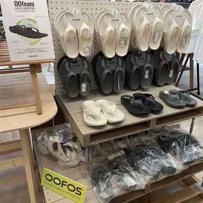 OOFOS รองเท้าแตะ Recovery Flip-Flops หนา Soled ผู้ชายผู้หญิงสบาย Decompression หลังจากกีฬาการแข่งขันรองเท้าแตะฤดูร้อน HF08 - รูปที่ 2