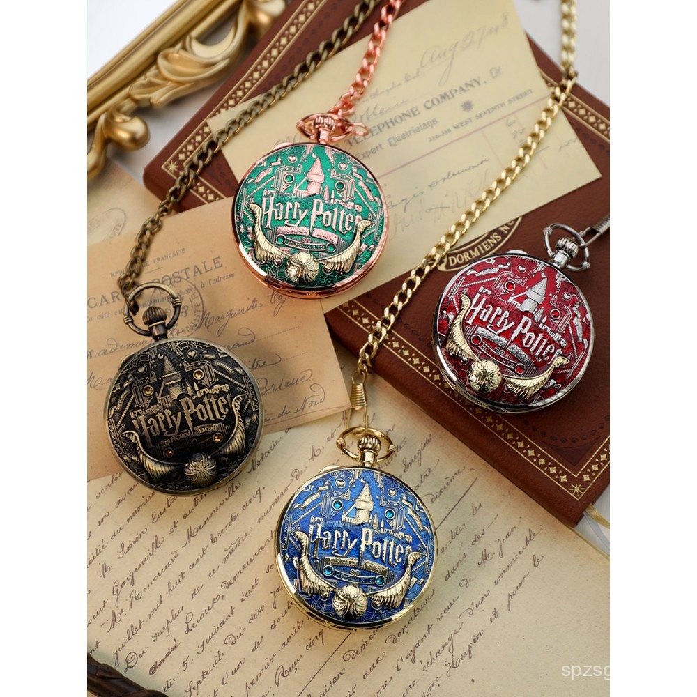 ของขวัญจากแฮร์รี่ พอตเตอร์ นาฬิกาพกทองคำลัคกี้ กล่องดนตรีไขลาน ของตกแต่งวินเทจ ของขวัญวันเกิด