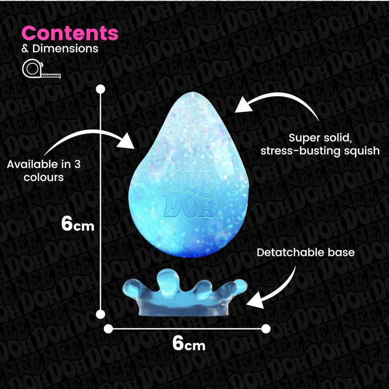 Schylling NeeDoh Dream Drop Sensory Squeeze ของเล่นความเครียดบรรเทาสําหรับเด็กผู้ใหญ่ ADHD ความวิตกกังวลโฟกัสและผ่อนคลาย - รูปที่ 7