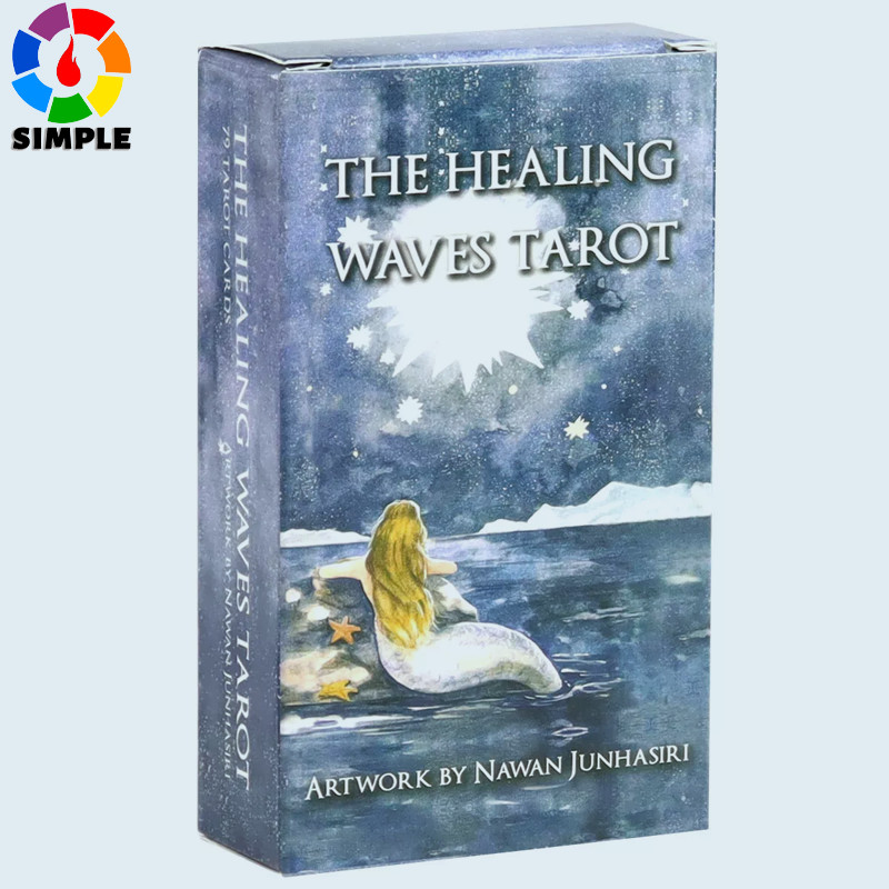 Healing Waves Tarot 78 Pcs Tarot Cards Combine The Healing Aspect of Mother Nature and Art Into Artwork