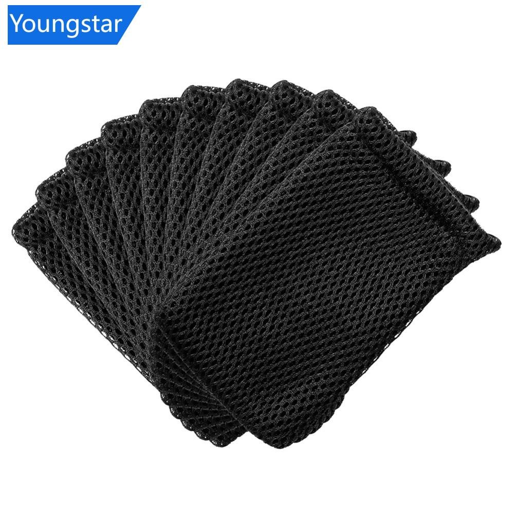 YOUNGSTAR Air Mesh Drawstring Pouch ผลิตภัณฑ์ดิจิตอล กระเป๋าของขวัญโปรโมชั่น กระเป๋าฟองน้ําแต่งหน้าสีดํา กระเป๋า T3X7
