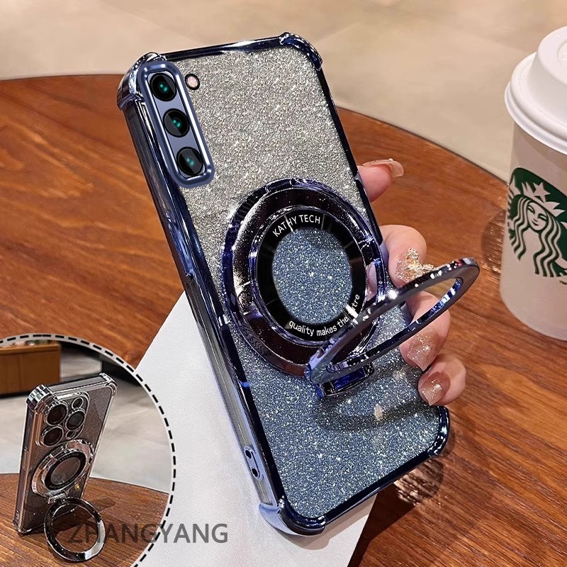 เคสสําหรับ Samsung A02S A03S Softcase ซิลิโคนกันกระแทกฝาครอบชุบความงามดีไซน์ใหม่พร้อมที่วาง SJSFDD06
