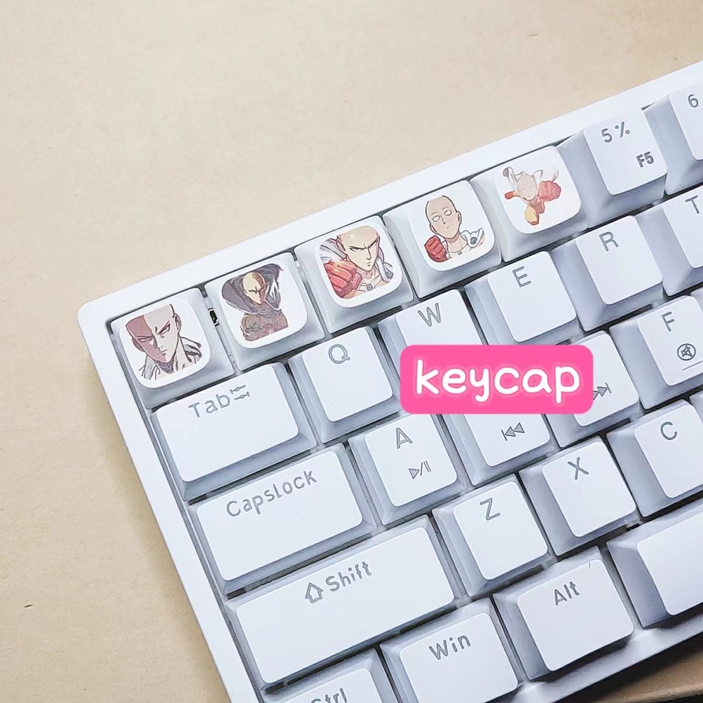 5PCS Keycap ONE PUNCH MAN Keycap XDA คีย์บอร์ดแบบกลไก Keycap RIEC