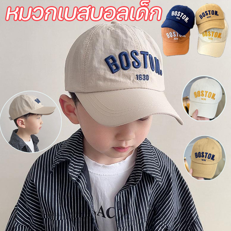 COD หมวกเบสบอลเด็ก แห้งเร็ว ร้อยหอคอย ระบายอากาศได้ ผ้าโพลีเอสเตอร์ ปักอักษร แฟชั่นชายหญิง