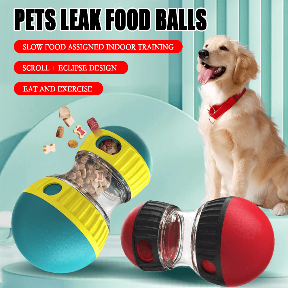Interactive สุนัขปรับปรุงของเล่นรั่ว Puppy Ball การฝึกอบรมอาหารสําหรับลูกสุนัขช้าขนาดเล็กขนาดกลางขนา