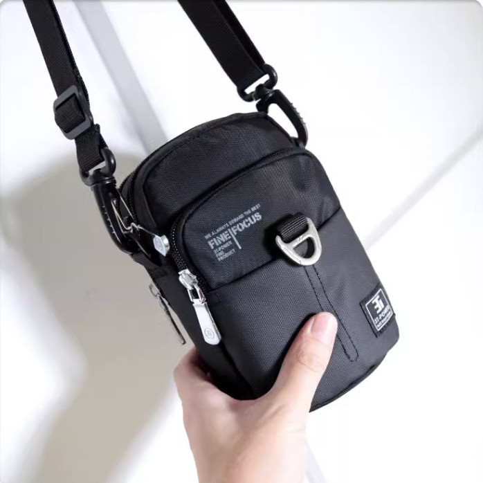 กระเป๋าคาดเอวกระเป๋า [Shop] Arm Mobile Phone Bag Mini Mobile Phone Messenger Bag กระเป๋าคาดเอว Men W