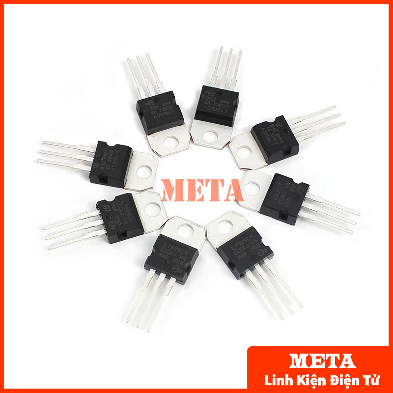 ตัวควบคุมแรงดันไฟฟ้า IC L7805 L7809 L7812 L7815 L7824 L7905 L7909 L7912 L7915 L7924 1.5A TO-220 Pins