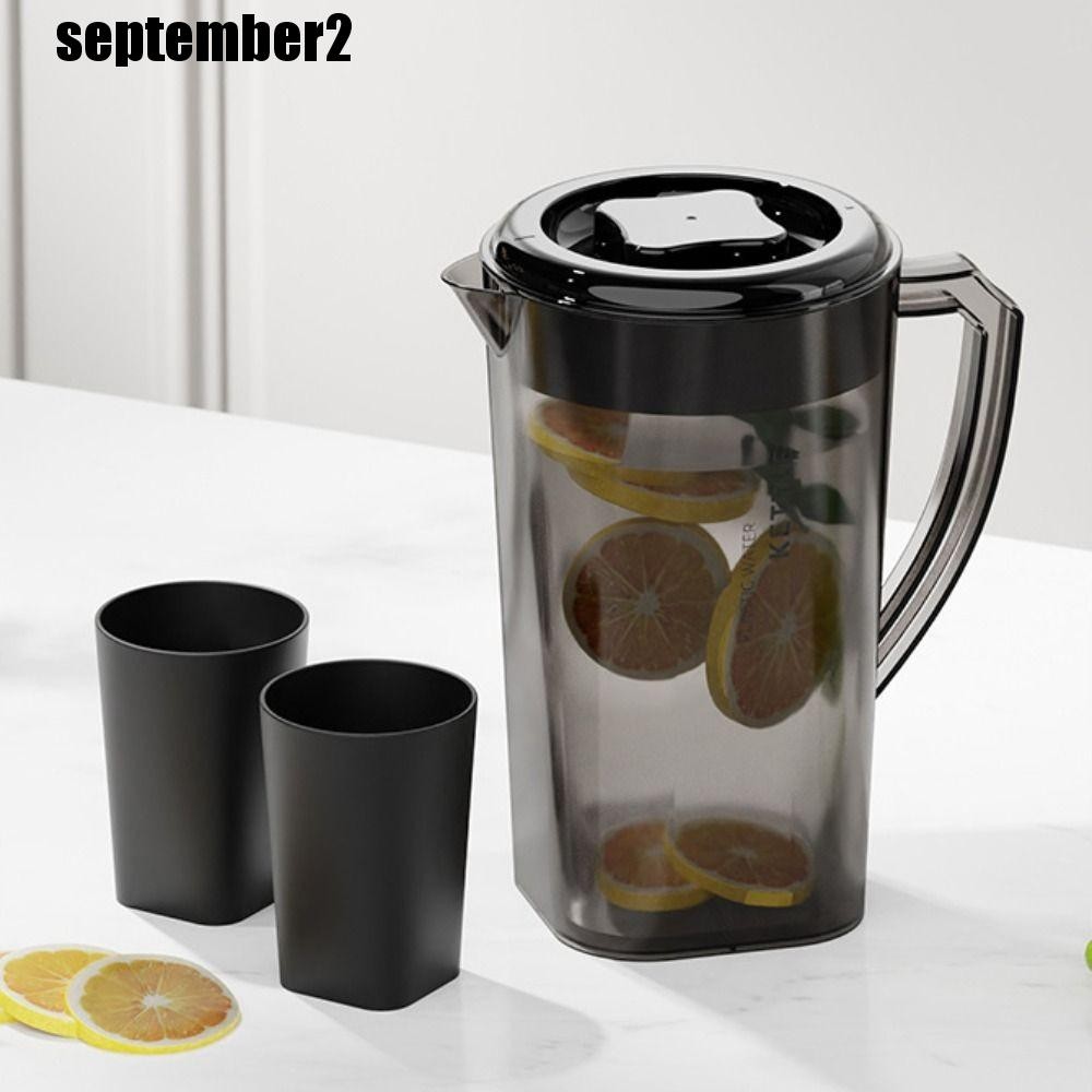 เหยือก เซปเบอร์ ทนความร้อนความจุขนาดใหญ่กาต้มน้ําเย็น เครื่องดื่ม 1.3/2/3ล เหยือกน้ําพลาสติกทนการตกตู้เย็น