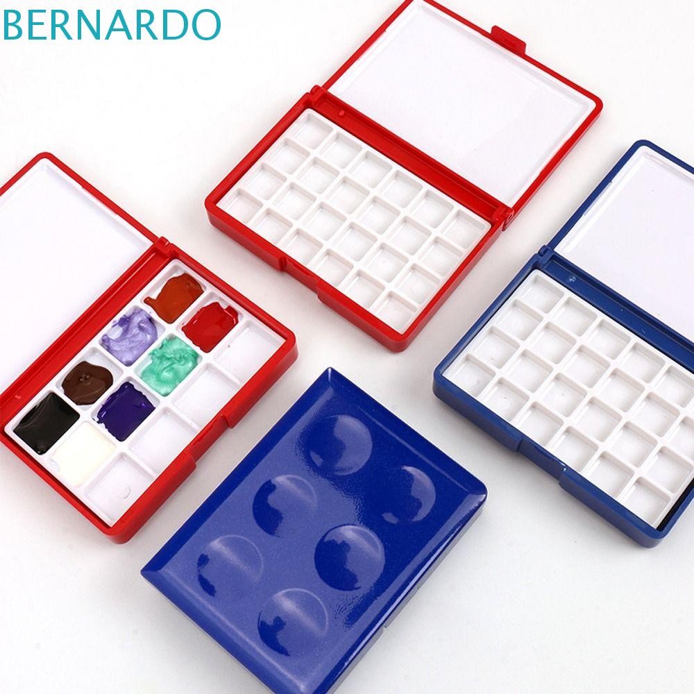 BERNARDO มินิสีน้ํากล่อง,ที่ว่างเปล่า 12/24 ตารางภาพวาดเม็ดสีกล่อง,กล่องเก็บ 1ml แบบพกพาศิลปิน Travel Sketching Palette อุปกรณ์ศิลปะ