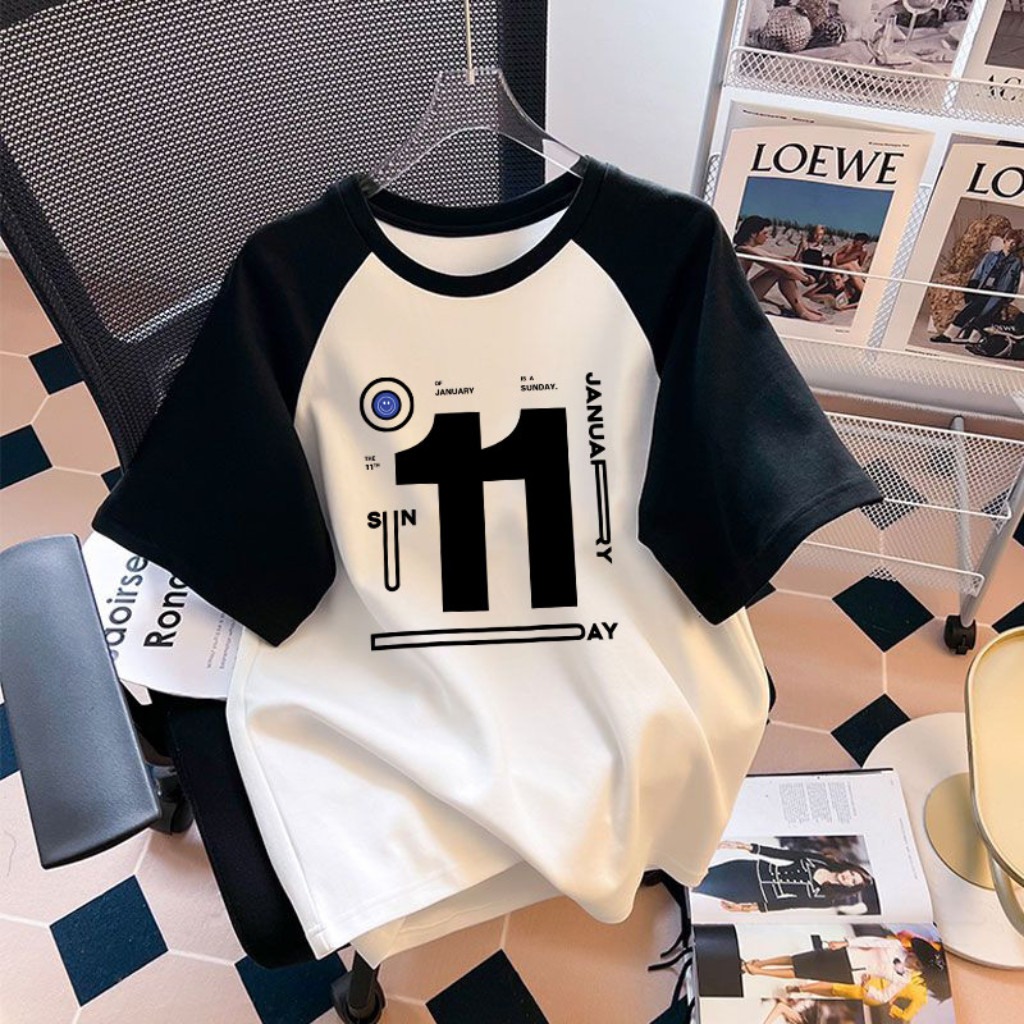 (จัดส่งตลอด 24 ชั่วโมง) เสื้อที-เช็ครุ่นใหม่ฤดูร้อนสำหรับผู้ชาย แบรนด์แฟชั่น สวมผ่านไหล่ สีหนา
