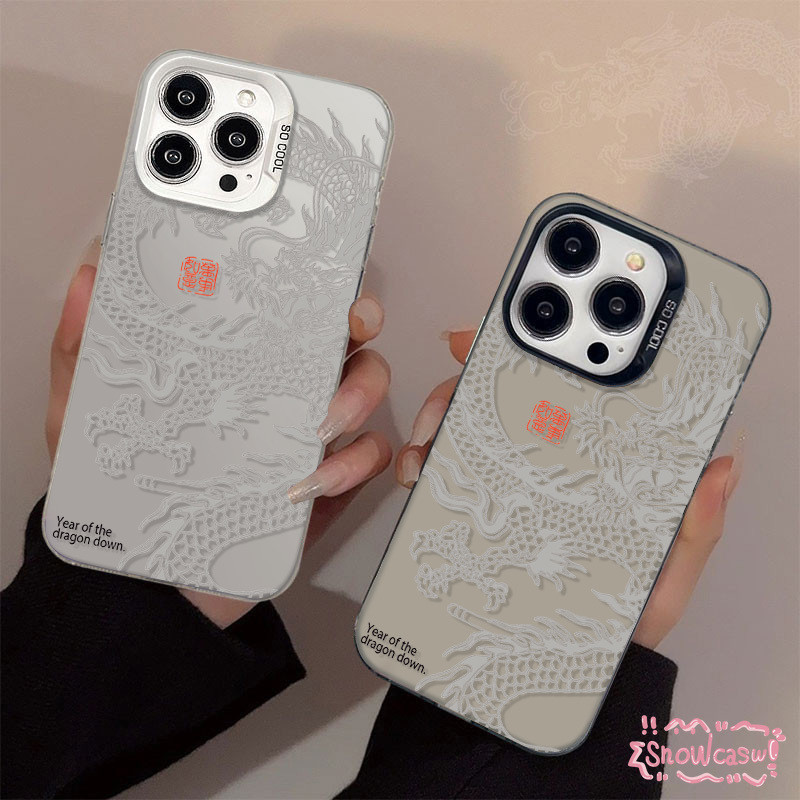 เคส Realme C35 C25 C51s C55 C67 C15 C33 C51 C12 C53 C21 C3 7i C30 5i C20 5 C11 C17 Note 50 แบรนด์อินเทรนด์เย็นมังกรยาวคู - รูปที่ 5