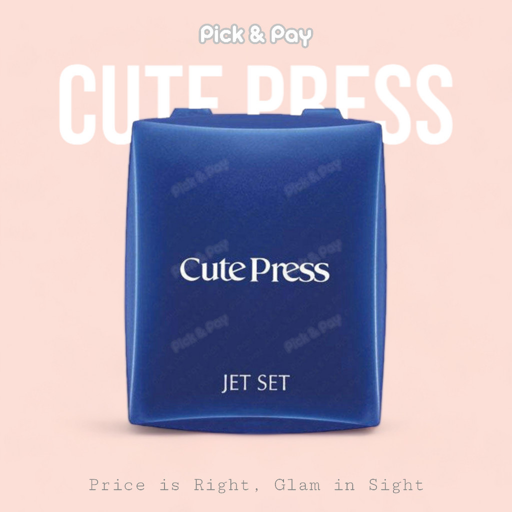 Cute Press แป้งพัฟ เจ็ท เซ็ท JET SET Oil control foundation powder SPF20  รีฟิล16 กรัม