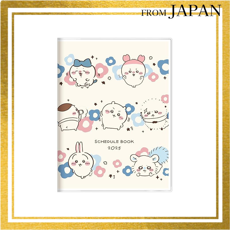 Sun-Star Pen Co. Chiikawa 2025 Monthly Planner A6 Everyone S2958414Direct from Japan
