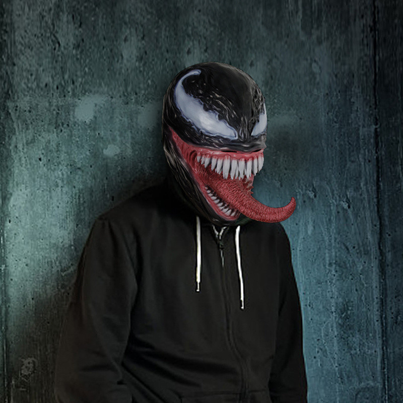 Venom 2หน้ากากหมวกของเล่นเด็ก cos Marvel's Spider-Man Halloween Monster ตลกแสดง