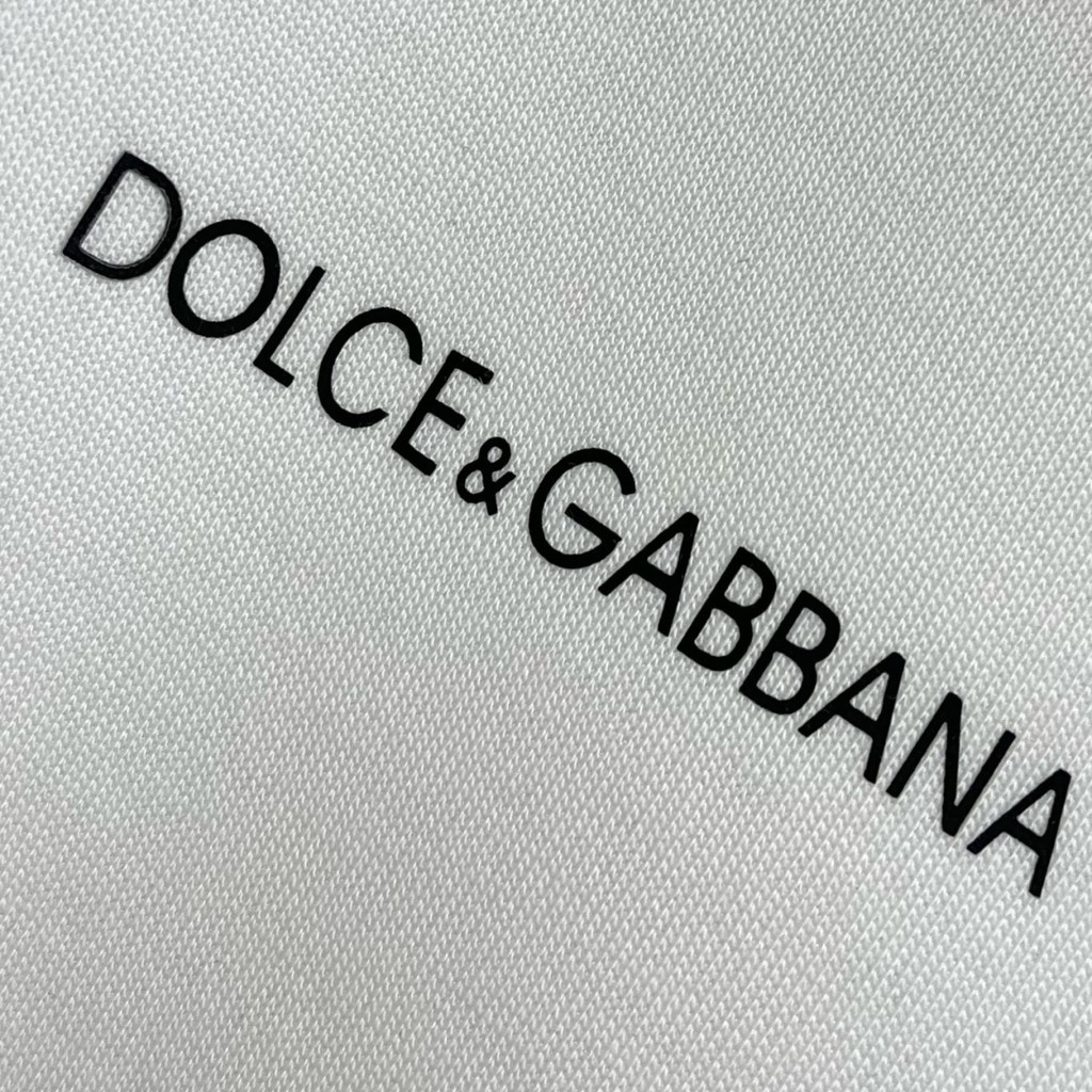 Dolce & Gabbana38 เสื้อสเวตเตอร์พิมพ์ลายขนาดใหญ่หลวมแฟชั่นผ้าฝ้ายผู้ชายผู้หญิงเสื้อ.3.0