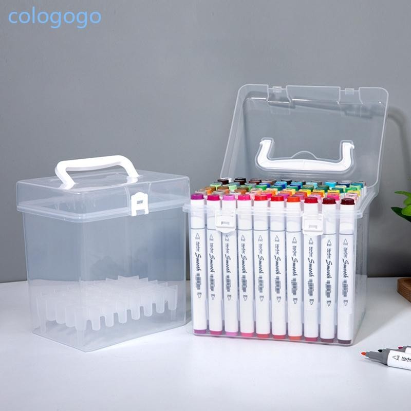 Colo พลาสติกสี Marker Organizer Holder ปากกาแปรงแบบพกพาสําหรับกรณีสําหรับเด็ก Stud
