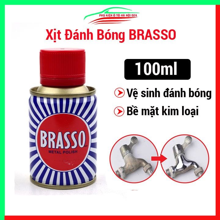 BRASSO สเปรย์ขัดซุปเปอร์สตรอง 100มล