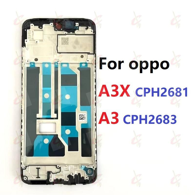 กรอบ LCD สําหรับ OPPO A3X 4G A3 5G กรอบด้านหน้า CPH2681 CPH2683 CPH2641