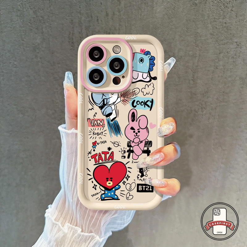 การ์ตูนแนวโน้มตลกกระต่ายอังกฤษอ่อนนุ่ม เคส Samsung A54 A53 A14 A06 A05s A24 A03 A15 A34 A13 A04 A05 A21s A02s A12 ราคา ถูกที่สุด ดีลบีเคเค แกลเลอรีภาพที่ 7