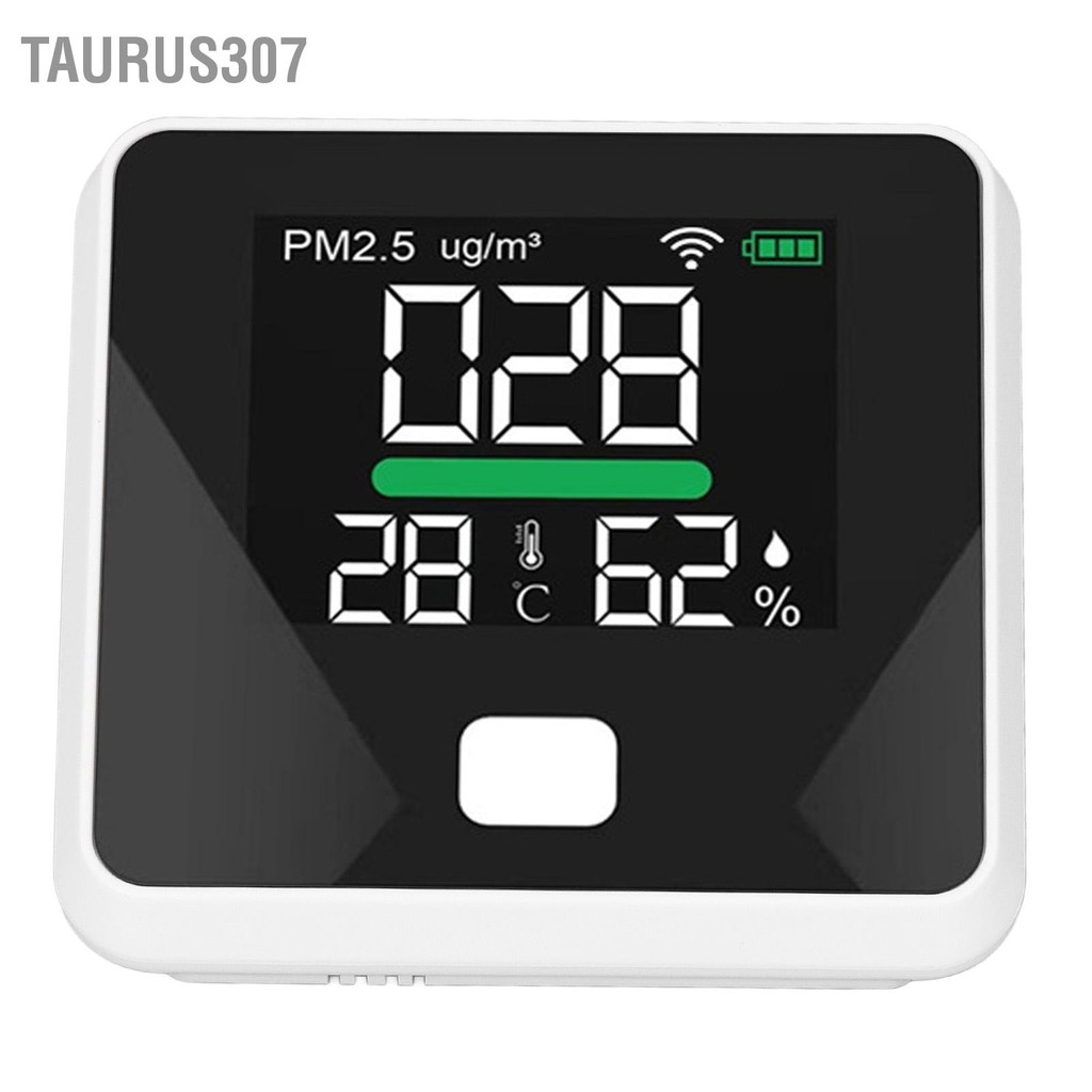Taurus307 WIFI Air คุณภาพ หน้าจอ LCD หน้าจอสี 1000mAh USB PM2.5 อุณหภูมิความชื้น Meter Tester เครื่องวัดอุณหภูมิ