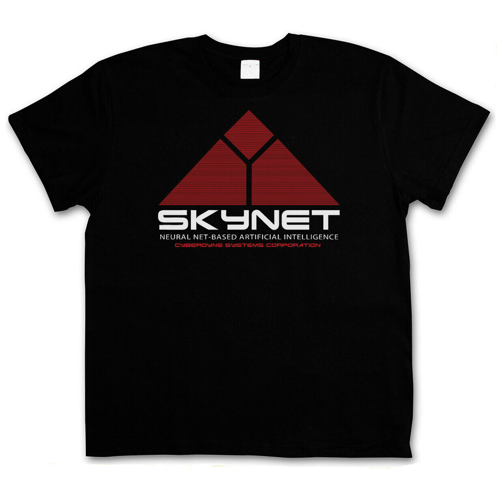 เสื้อยืดธีม Terminator พร้อมโลโก้ Skynet