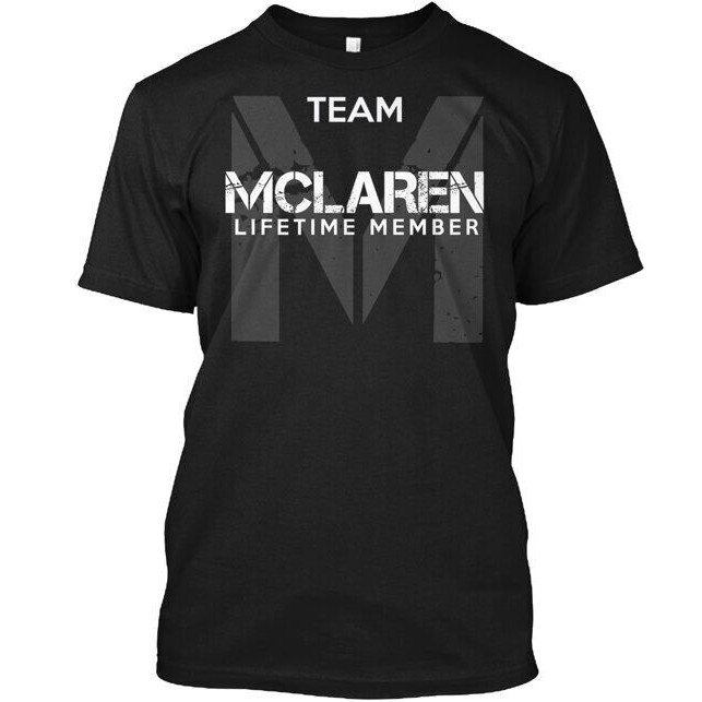Team Mclaren Lifetime Member T-Shirt Tops Casual Streetwear