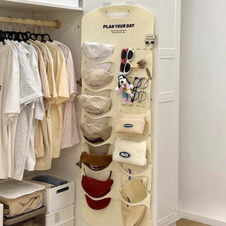 ที่แขวนหมวก ที่แขวนหมวกสักหลาดหลังประตู แขวนได้หลายหมวก ใช้ในบ้าน ห้องแต่งตัว ประหยัดพื้นที่ในบ้าน