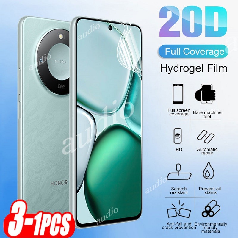Honor X9c Smart 5G 2024 3 ชิ้น 20D Full Coverage Hydrogel ฟิล์มสําหรับ Honor X9C Smart HonorX9c Smar