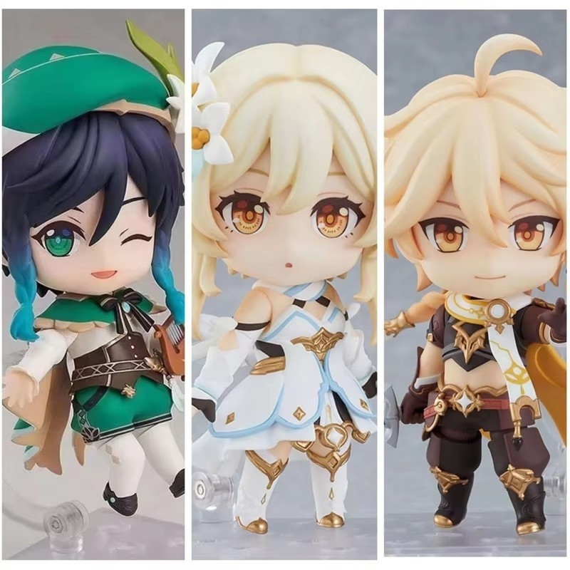 Genshin impact traveler/aether venti #1717 ether #1718 figure Lumine PVC