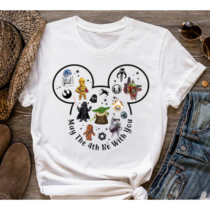 Vintage May The 4Th Be With You Shirt, Star Wars 4Th Be With You Shirt